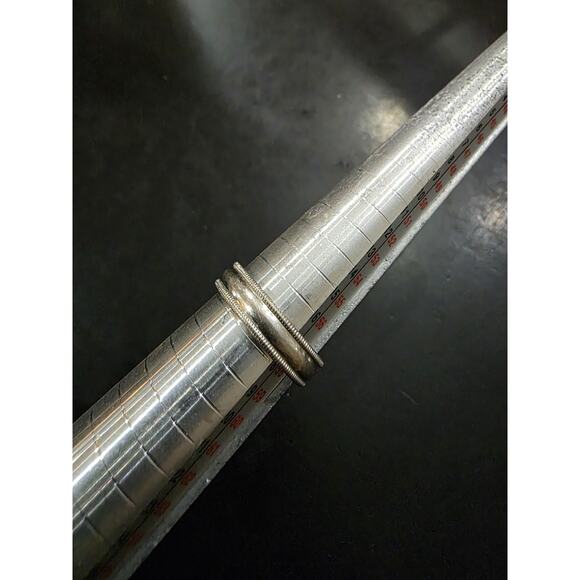 Plain Sterling Silver Ring Band Size 8 - Picture 3 of 3